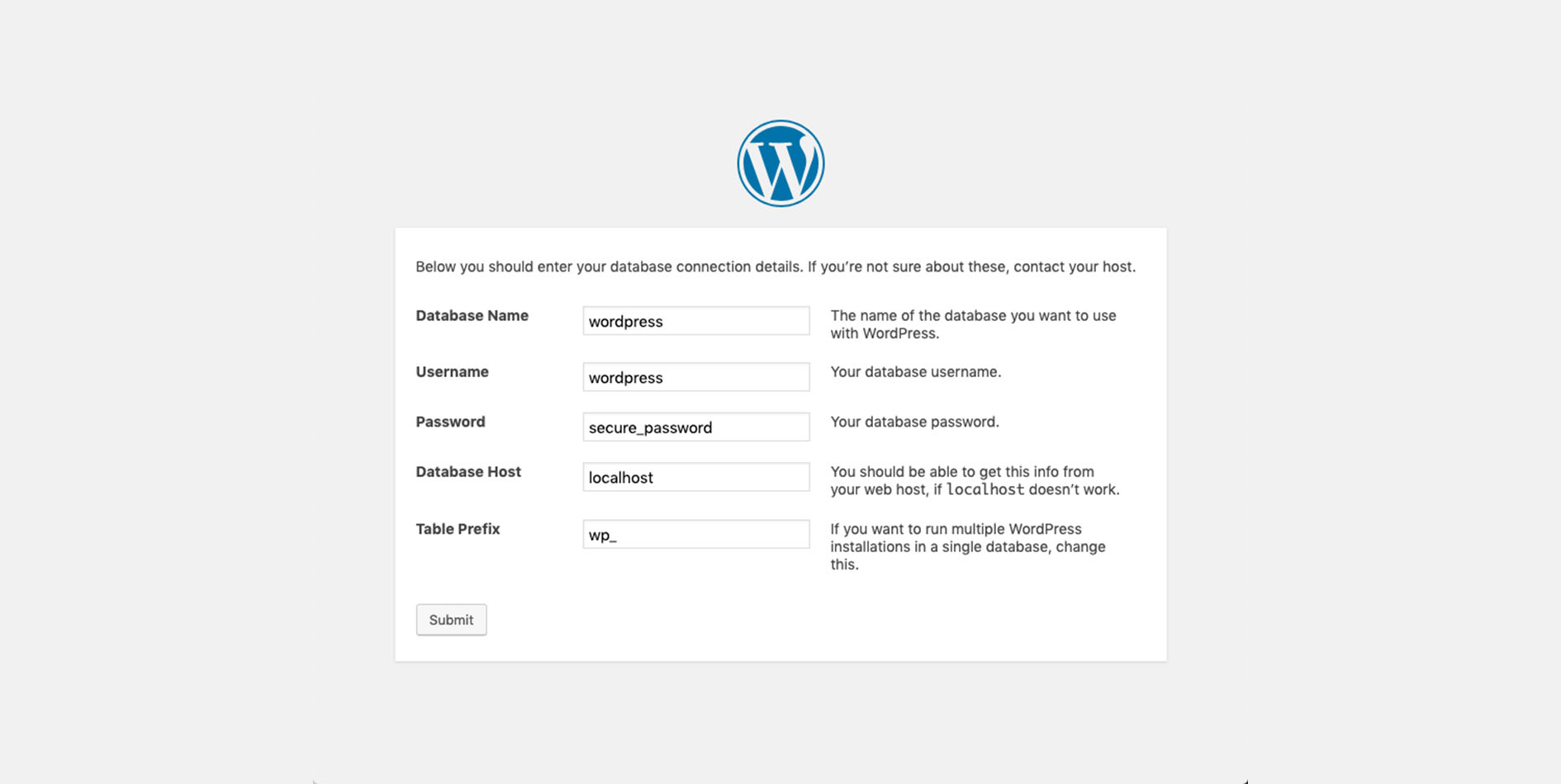 تحمل الصورة سكرين من داخل قاعدة بيانات الووردبريس
