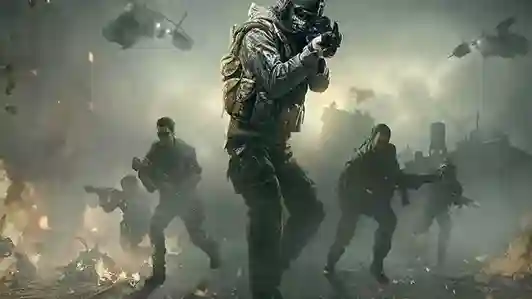جنود وقوات خاصة يتقدمون في ساحة معركة في لعبة Call of Duty Mobile