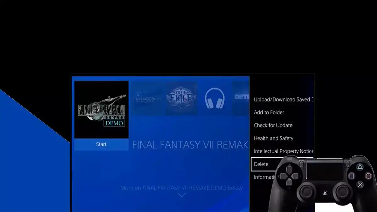 صورة من داخل لوحة تحكم جهاز بلاي ستيشن 4