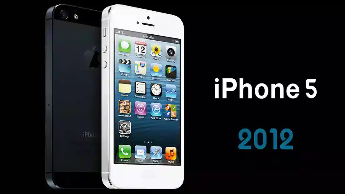 الصورة تحتوي على صورة هاتف iPhone 5 - 2012