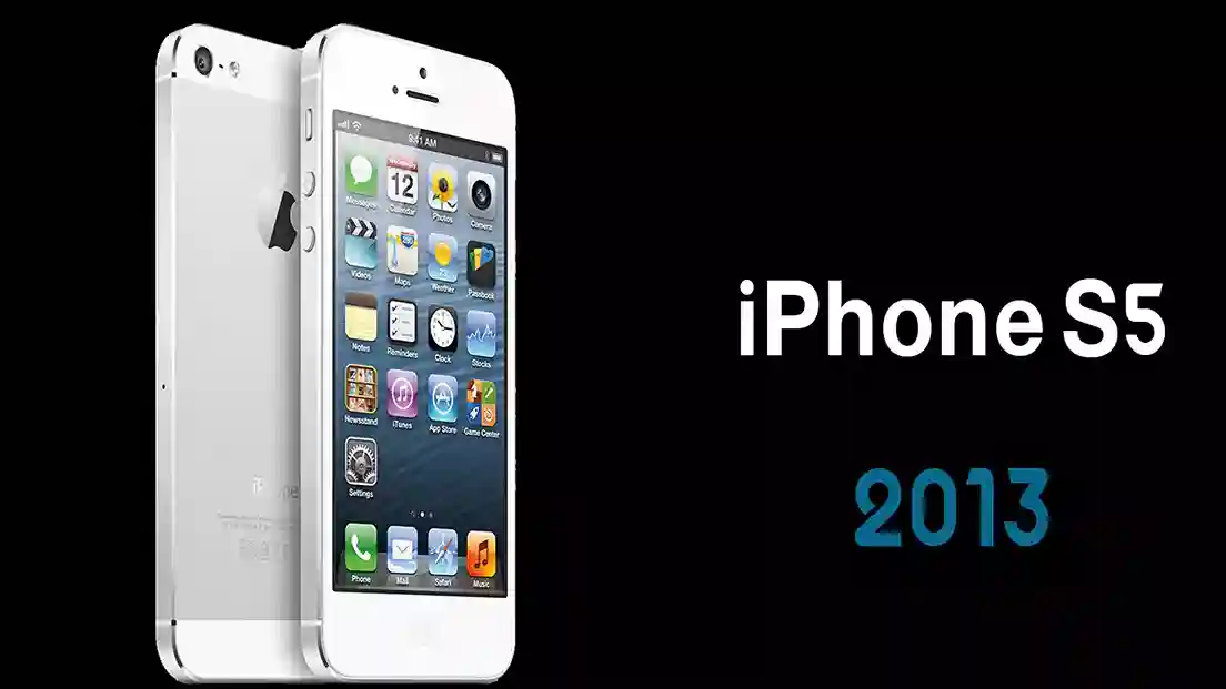 الصورة تحتوي على صورة هاتف iPhone 5S و5C عام 2013 وتعرف على جميع انواع هواتف الايفون بالترتيب وأسعارها مع الصور، ضمن قائمة تضم تفاصيل كل هاتف وأفضل الإصدارات وأسعار ايفون x و 11 و 7 و 6 وأرخص الانواع