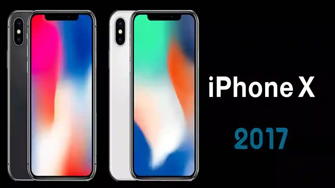 الصورة تحتوي على صورة هاتف iPhone X - 2017 وتعرف على جميع انواع الايفون بالترتيب مع الصور، بداية من هاتف أيفون 1 وصولاً إلى iPhone 17 إضافة إلى مزايا جميع أنواع الايفون