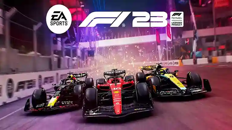 الصورة تضم شكرين من داخل لعبة سباقات السيارات الشهيرة لعبة F1 23