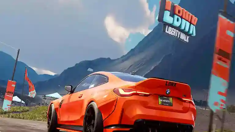 الصورة تضم شكرين من داخل لعبة سباقات السيارات الشهيرة لعبة The Crew Motorfest