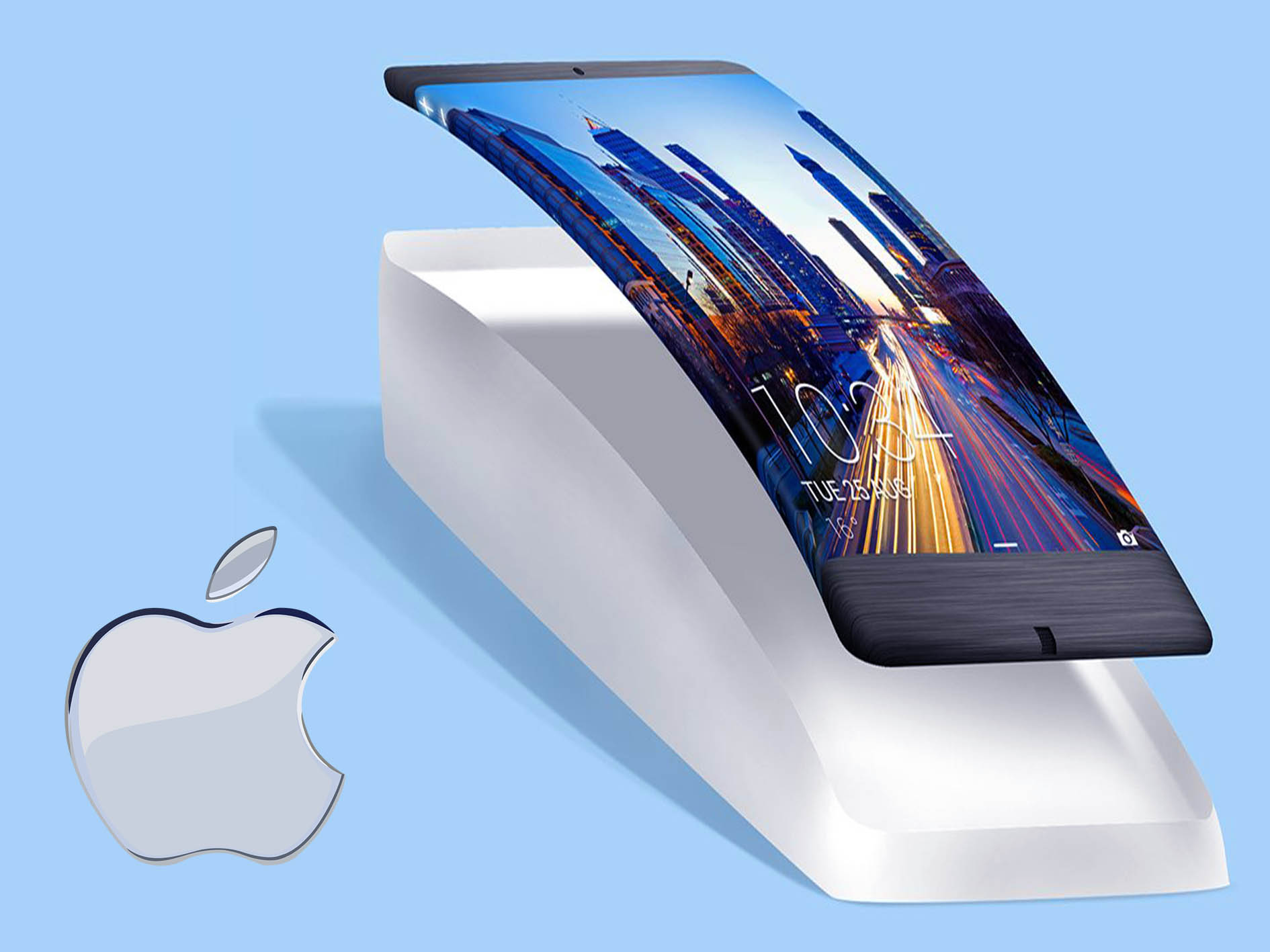 آبل تستعد لإطلاق آيفون بتصميم منحني وهيكل زجاجي كامل