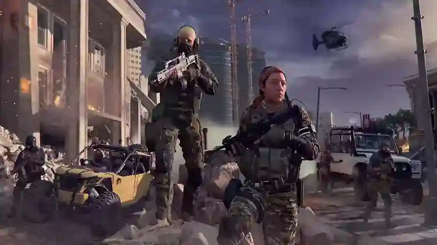 هذه الصورة من لعبة كول أوف ديوتي مودرن وورفير تُظهر جنديًا في ساحة معركة واقعية على PS4