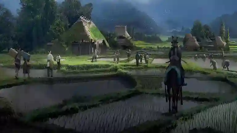 مشهد من داخل Assassin’s Creed Shadows يُبرز دقة الجرافيكس والمؤثرات البصرية.