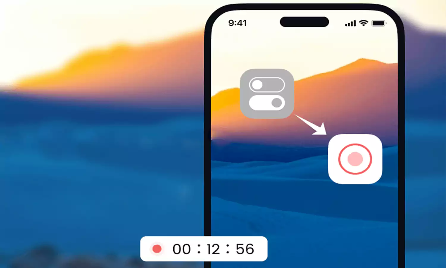 طريقة تفعيل ميزة تصوير شاشة آيفون فيديو بجودة عالية