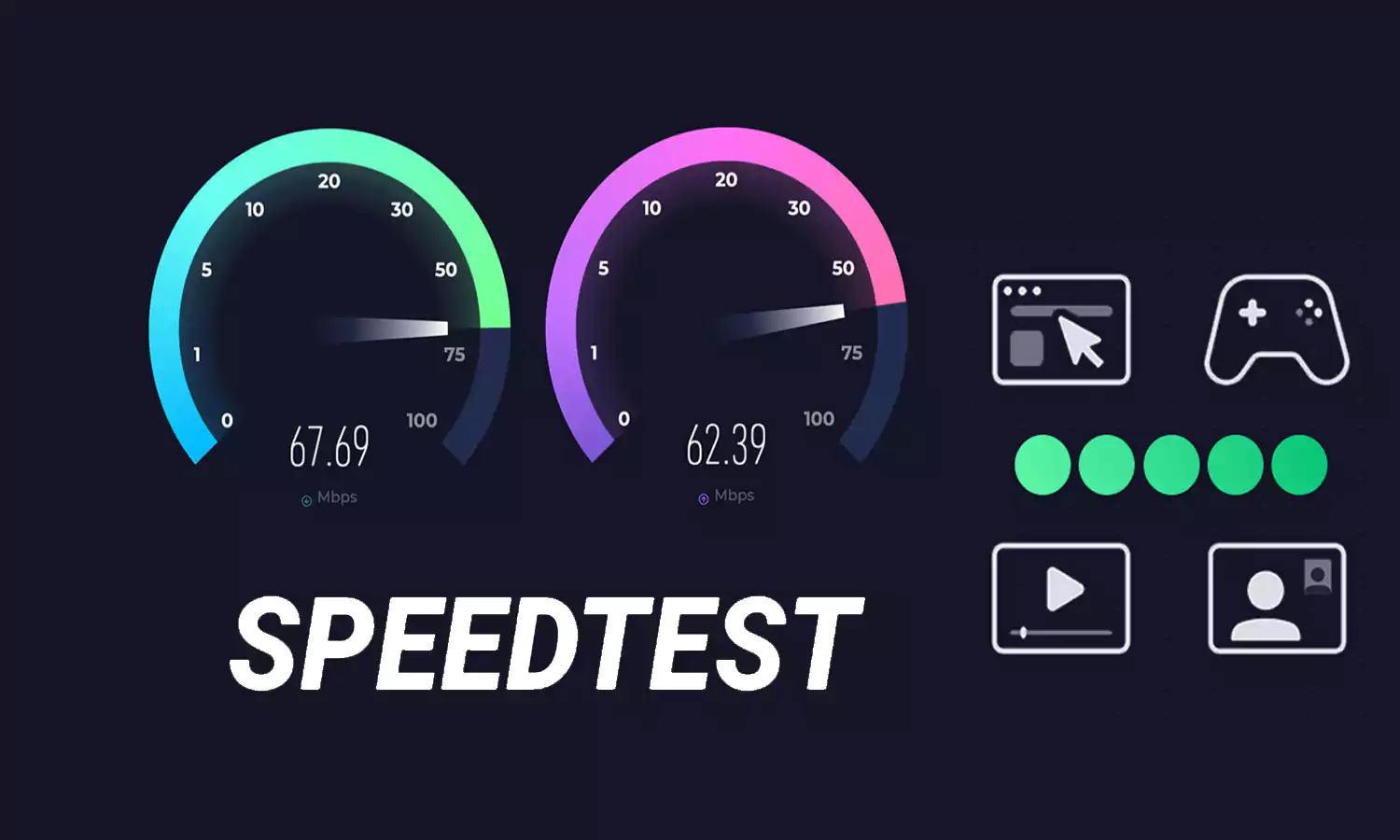 شرح أستخدام أداة SpeedTest لقياس سرعة الإنترنت على الهاتف