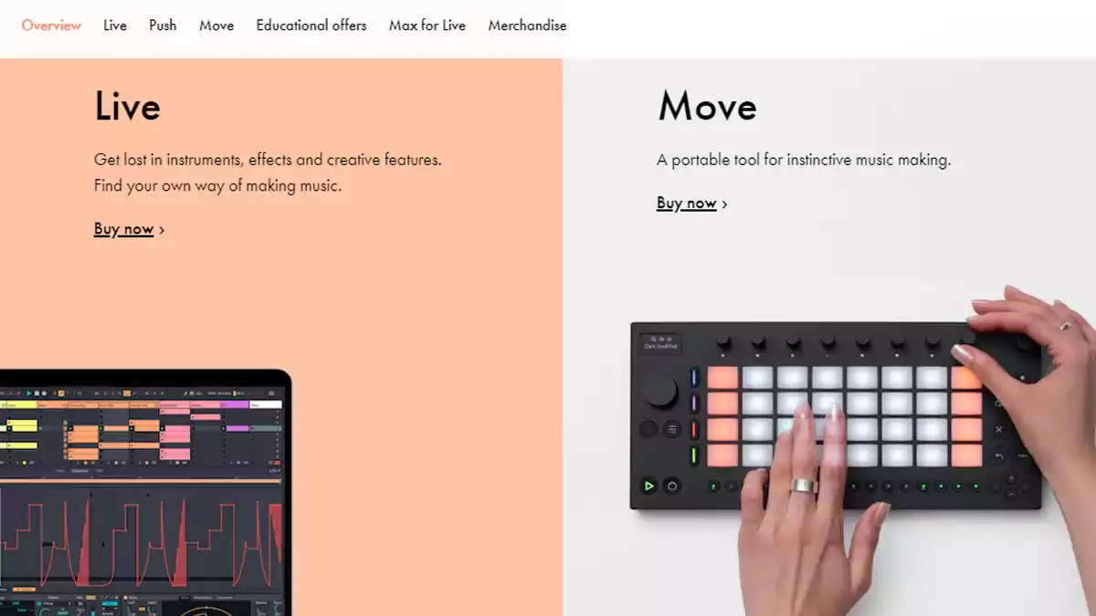 Ableton Live لتحرير الصوت والإنتاج الموسيقي الاحترافي