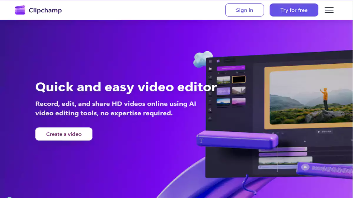 Clipchamp لضغط الفيديو أون لاين مع الحفاظ على الجودة العالية في 2026.