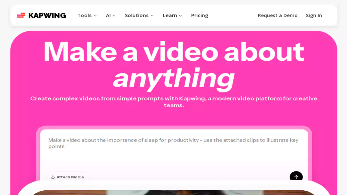 Kapwing برنامج ضغط الفيديو أون لاين مع الحفاظ على الجودة وإنشاء محتوى احترافي.