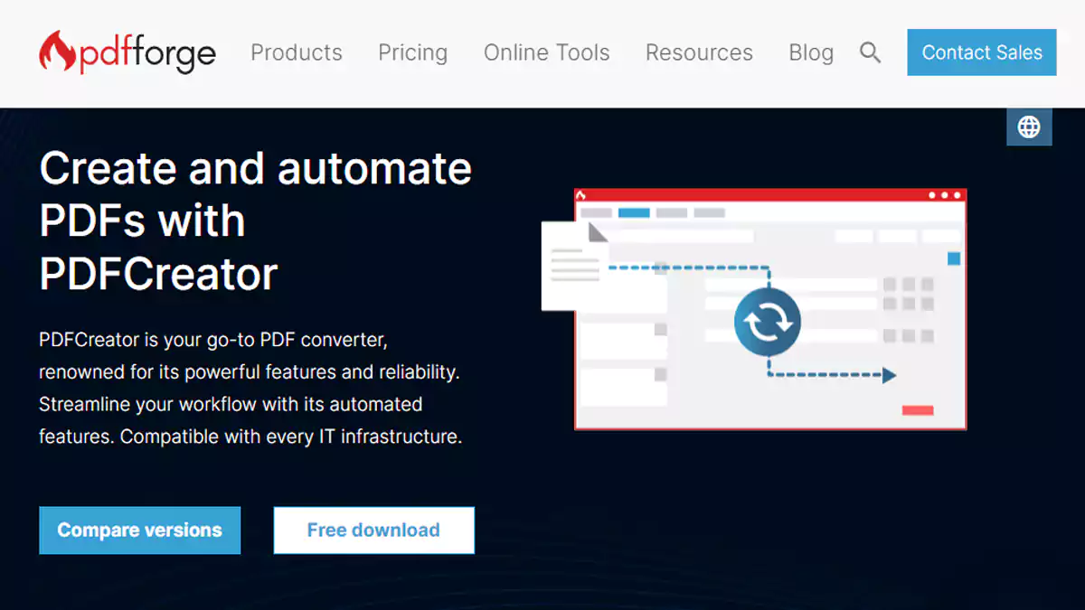 PDFCreator برنامج تحويل الصور إلى PDF للكمبيوتر مع خيارات حماية.