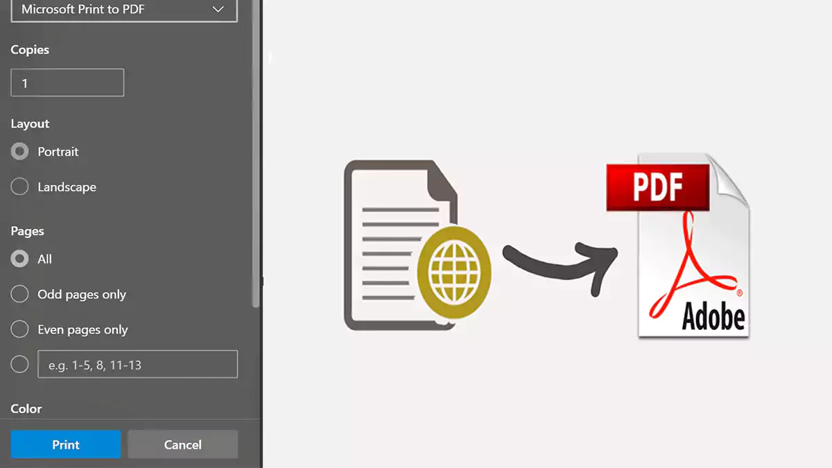 طريقة تحويل وحفظ صفحة ويب كملف PDF أون لاين للاندرويد والايفون (تحديث 2026)