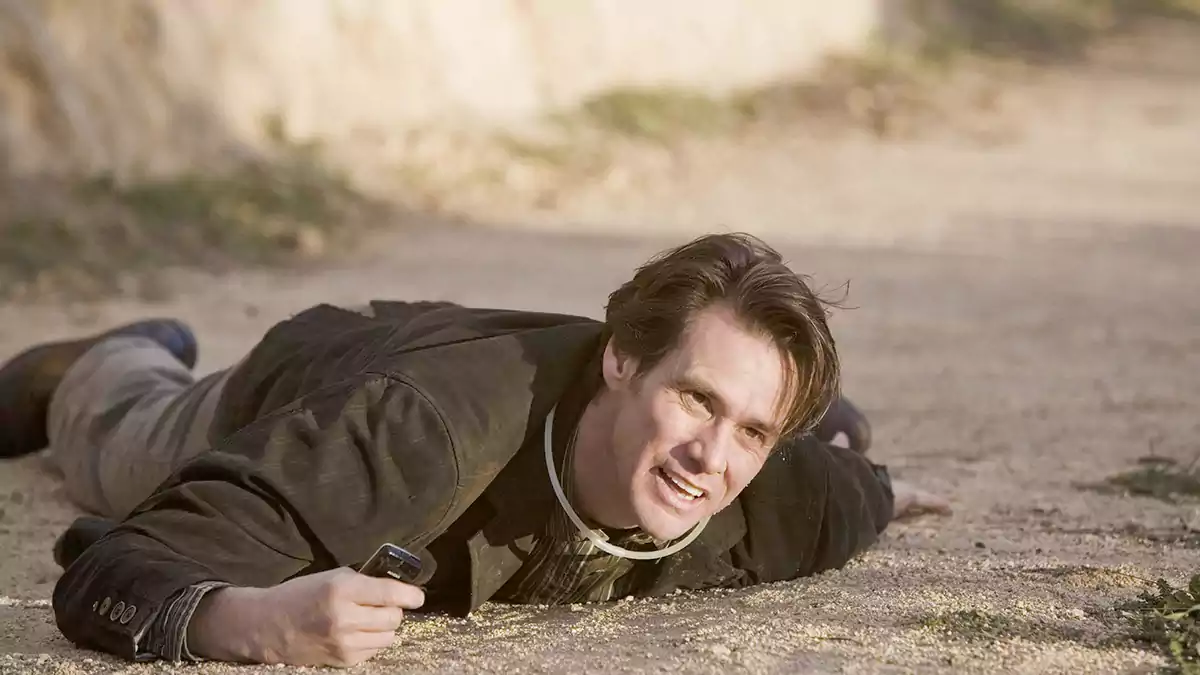 لقطة من فيلم Yes Man، فيلم مناسب لتعلم اللغة الإنجليزية للمبتدئين بطريقة ممتعة ومترجمة.