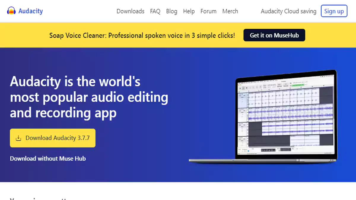  برنامج Audacity لتحرير وتعديل الصوت بشكل احترافي
