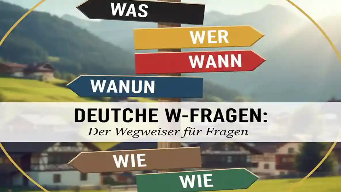 أدوات الاستفهام بالألمانية: الدليل الشامل لفهم W-Fragen واستخدامها