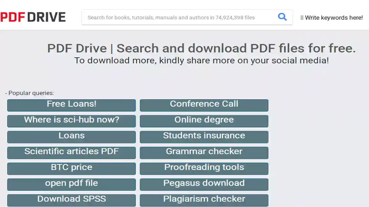 نتائج بحث في موقع PDF Drive تعرض كتب ألماني PDF متنوعة لتعلم القواعد والمحادثة والمفردات الألمانية مجانًا.