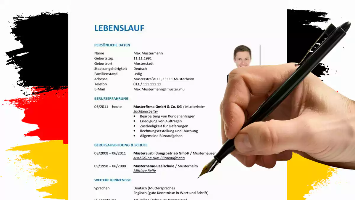 نموذج سيرة ذاتية بالألمانية مجاناً: أداة Lebenslauf Generator الذكية