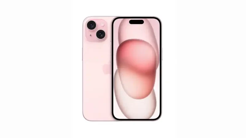 صورة هاتف iPhone 15 ضمن مقالن عن جميع انواع الايفون بالترتيب وإصدراتها مع الاسعار والصور