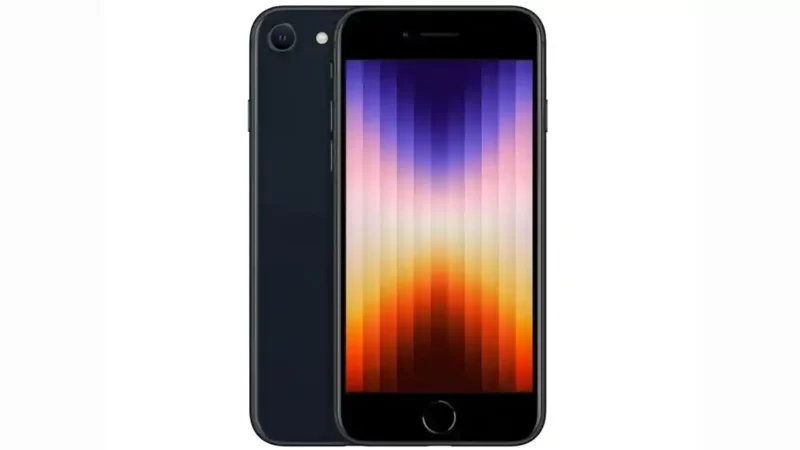 صورة هاتف iPhone SE3 ضمن مقالن عن جميع انواع الايفون بالترتيب وإصدراتها مع الاسعار والصور