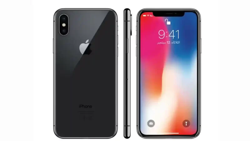 صورة هاتف iPhone X 2017 ضمن مقالن عن جميع انواع الايفون بالترتيب وإصدراتها مع الاسعار والصور
