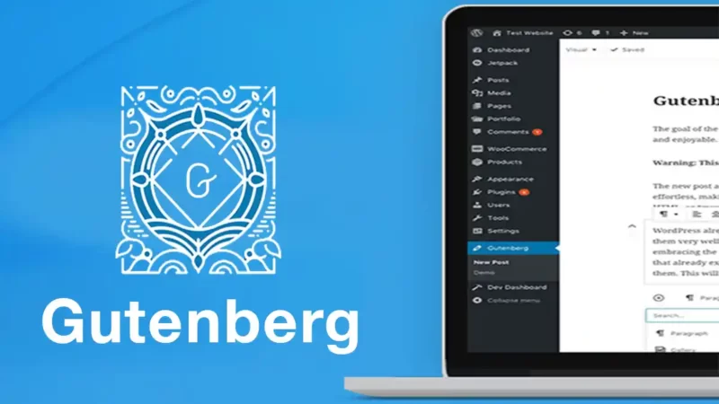واجهة محرر المكونات غوتنبرغ Gutenberg في ووردبريس لبناء الصفحات